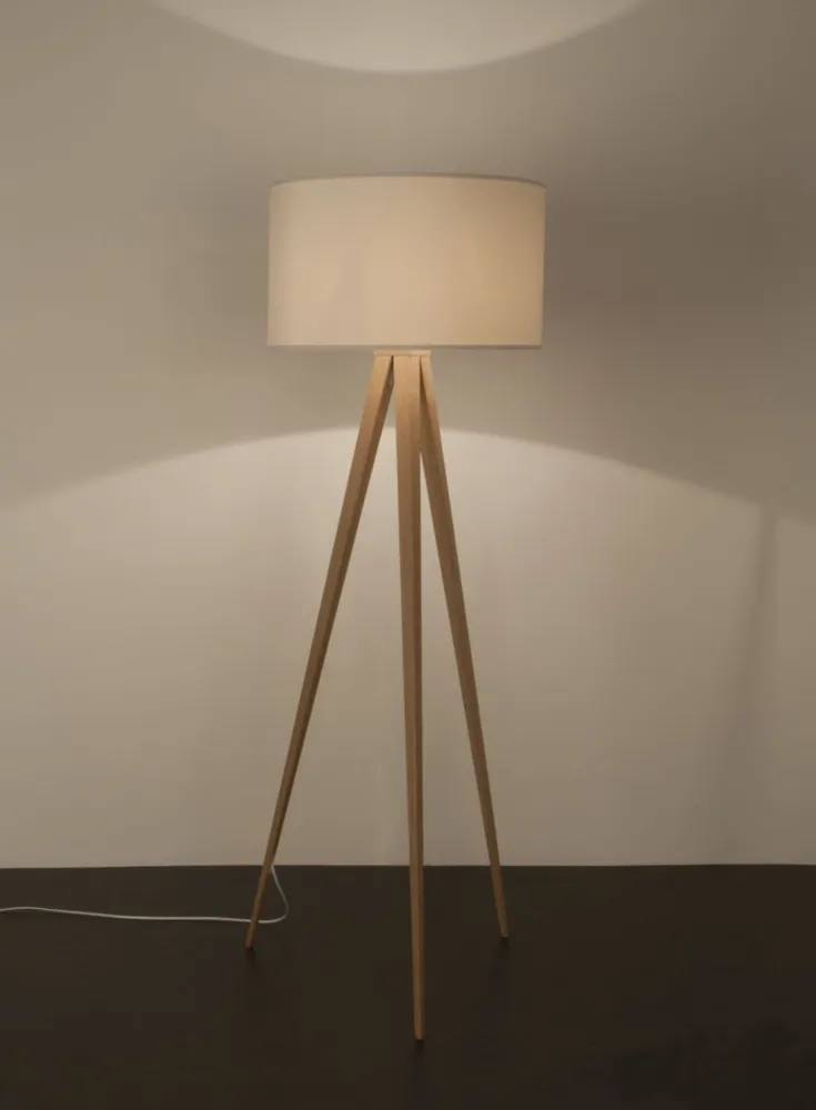 Zuiver Tripod lamp Wit/Hout