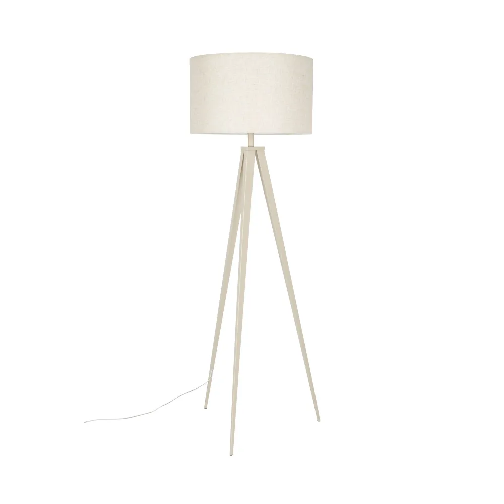 Zuiver Tripod Vloerlamp Beige