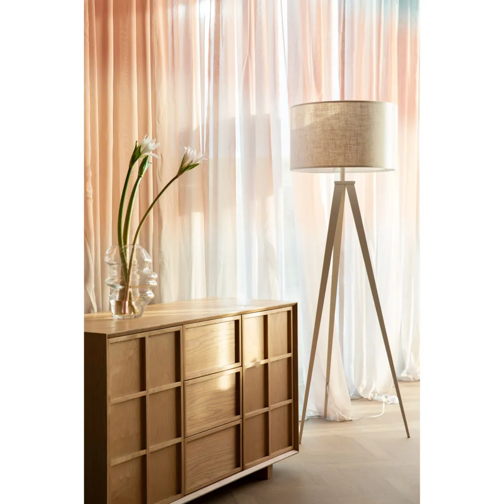 Zuiver Tripod Vloerlamp Beige