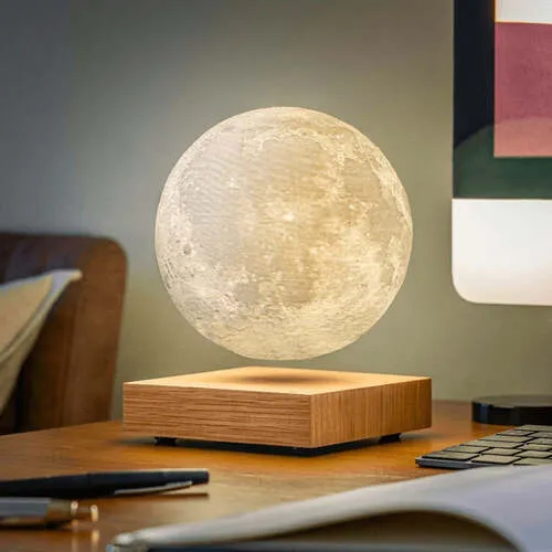 Zwevende 3D-Maanlamp - Draadloze Tafellamp