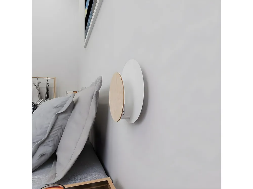 Applique Circle, Blanc, 22x20x13 cm, EPIKASA voor Binnen en Buiten