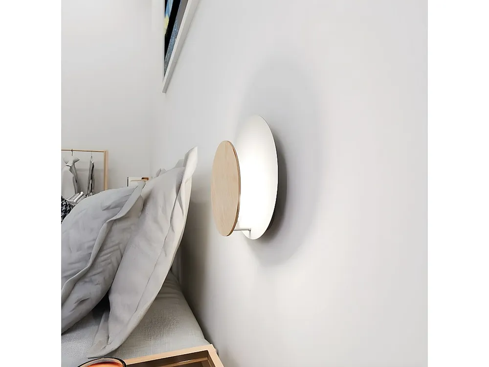 Applique Circle, Blanc, 22x20x13 cm, EPIKASA voor Binnen en Buiten