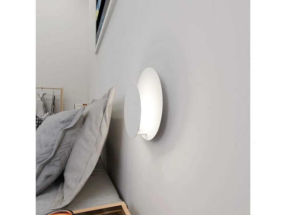 Applique Circle, Blanc, 22x20x13 cm, EPIKASA voor Binnen en Buiten