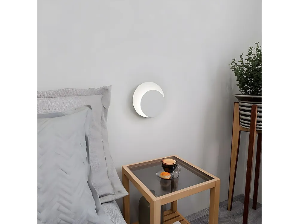 Applique Circle, Blanc, 22x20x13 cm, EPIKASA voor Binnen en Buiten
