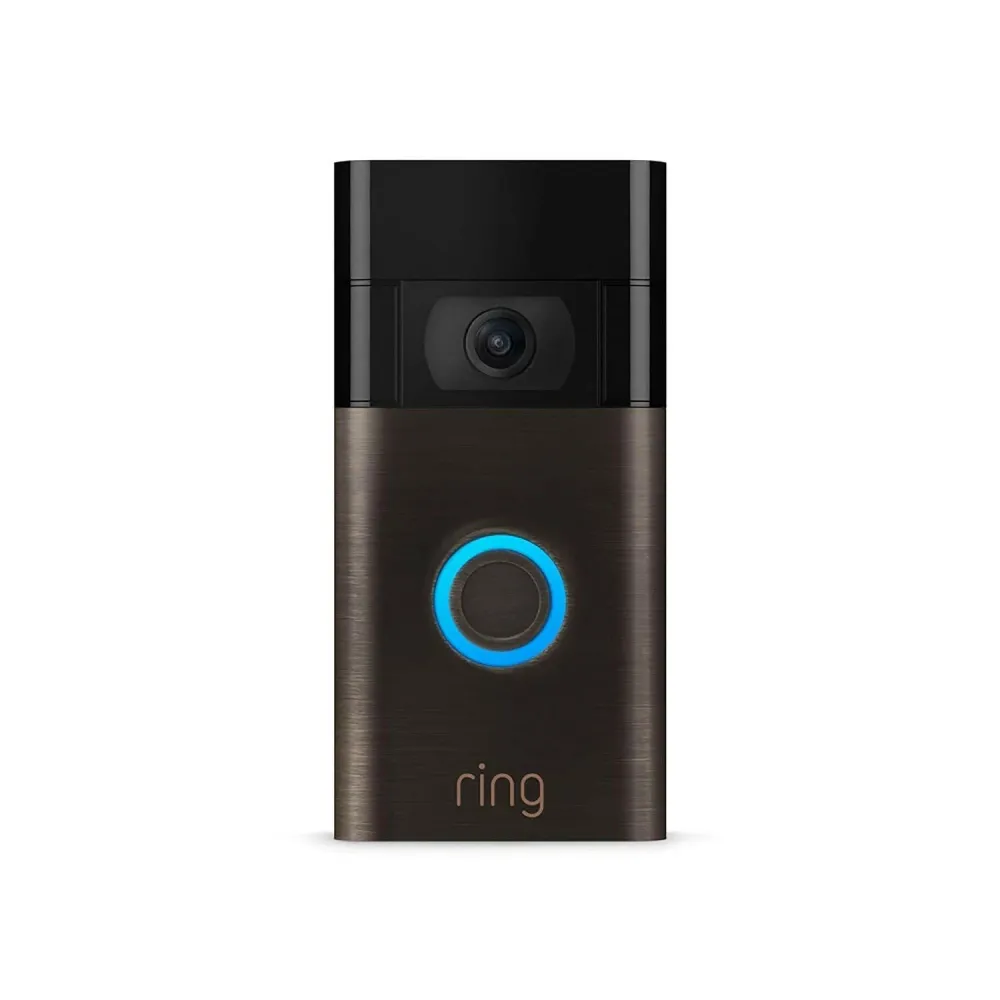 Professionele Beveiligings- Ring Video Doorbell (2nd Generation) - 1080p HD | Venetian Brons