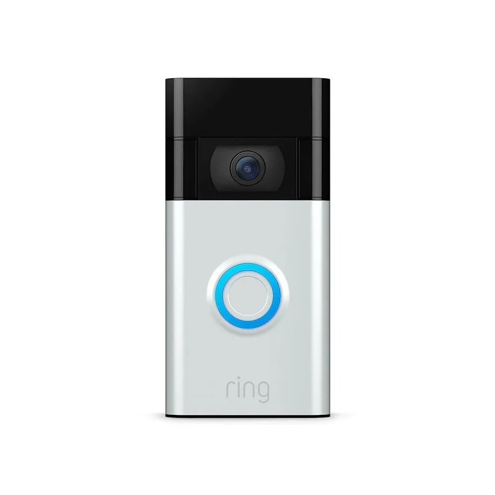 Ring Video Doorbell 2nd Generation - 1080p HD video satijn Nickel) | Inclusief Montageset