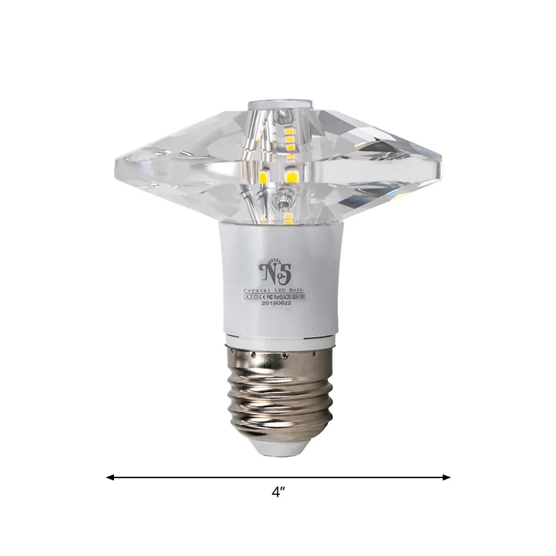 IP44 Waterdichte Fel kristal diamant inbouwplafondlamp, moderne LED-inbouwverlichting voor veranda
