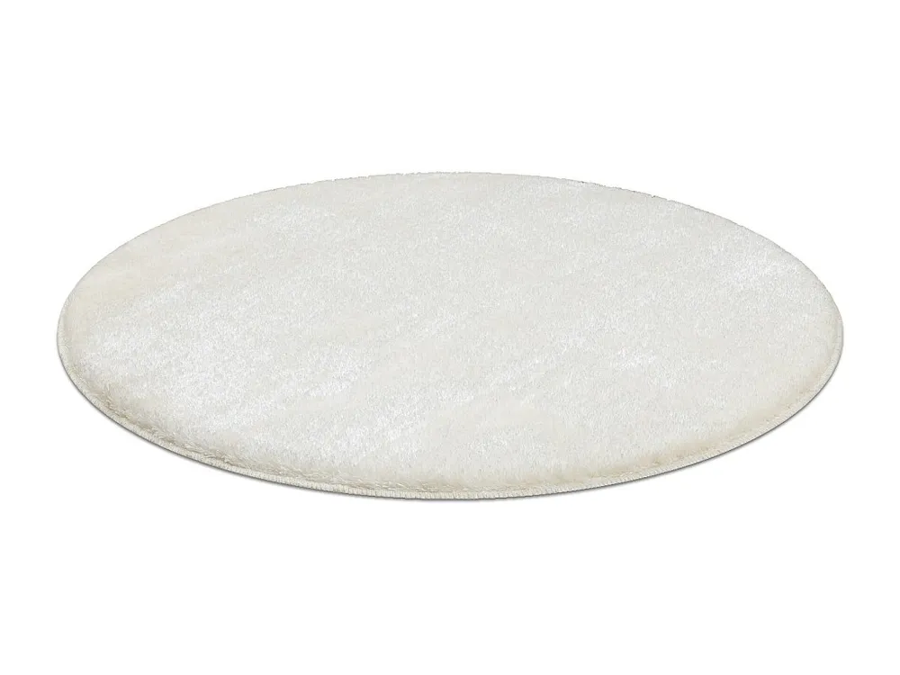 Badkamertapijt SANTA cirkel vlak, antislip, soepel - wit cercle 67 cm