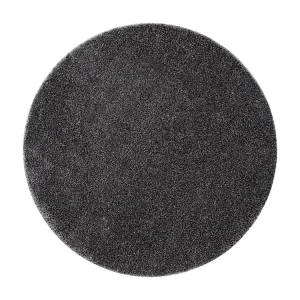 Badkamertapijt SYNERGY cirkel, glamour, antislip, donzig - lurex grijs cercle 67 cm