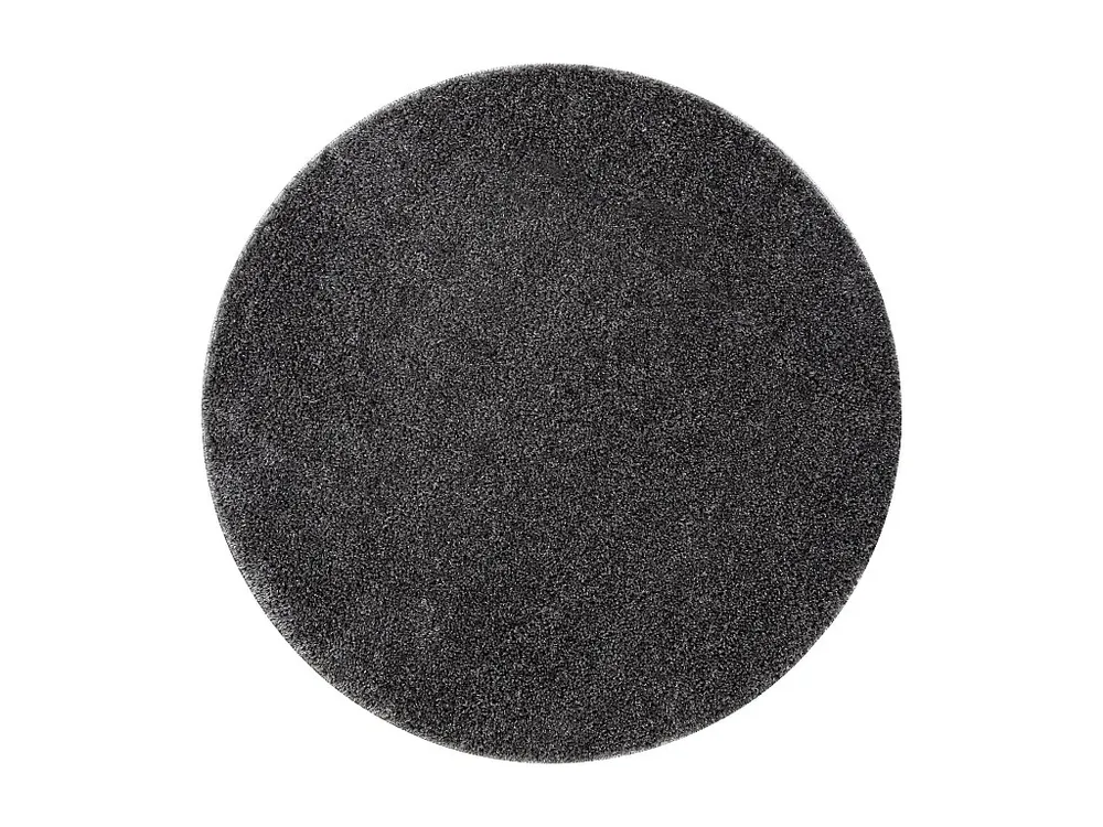 Badkamertapijt SYNERGY cirkel, glamour, antislip, donzig - lurex grijs cercle 67 cm