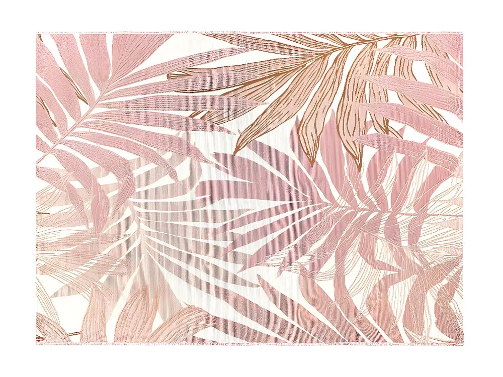 Binnen- buitentapijt etnische stijl bloemenmotief ROCETA-150x200cm - Roze- Koop nu