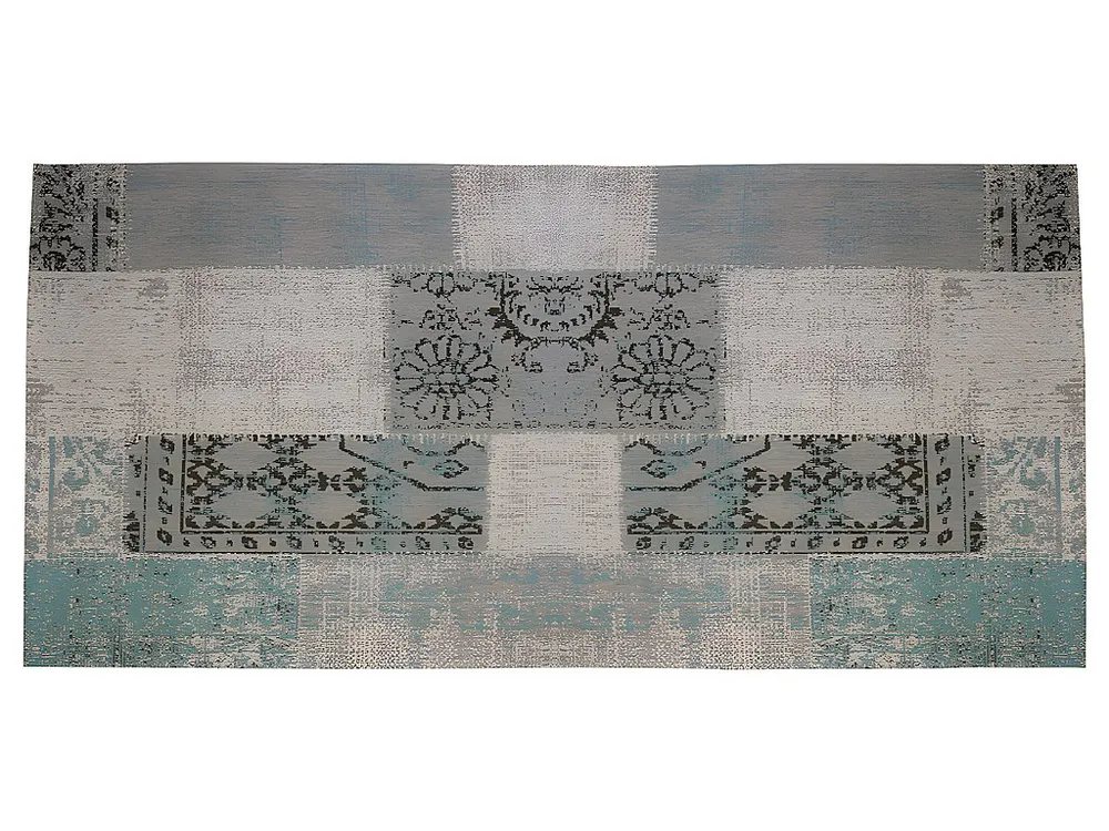 Gangtapijt TURIN - 100% polyesterweefsel - 80x200 cm - Grijsblauw