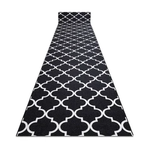 Gegummeerde bestrating 100 cm Marokkaanse Klaver zwart TRELLIS 30350 100x100 cm