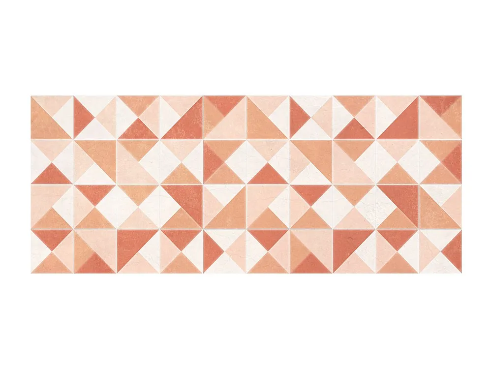 Geometrisch gangtapijt van vinyl - 66 x 160 cm - Oranje - MYRALA