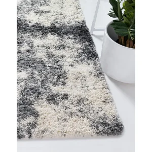Hoogpolig tapijt 120x62 Natuurtint - SteenGrijs Lachen Haze