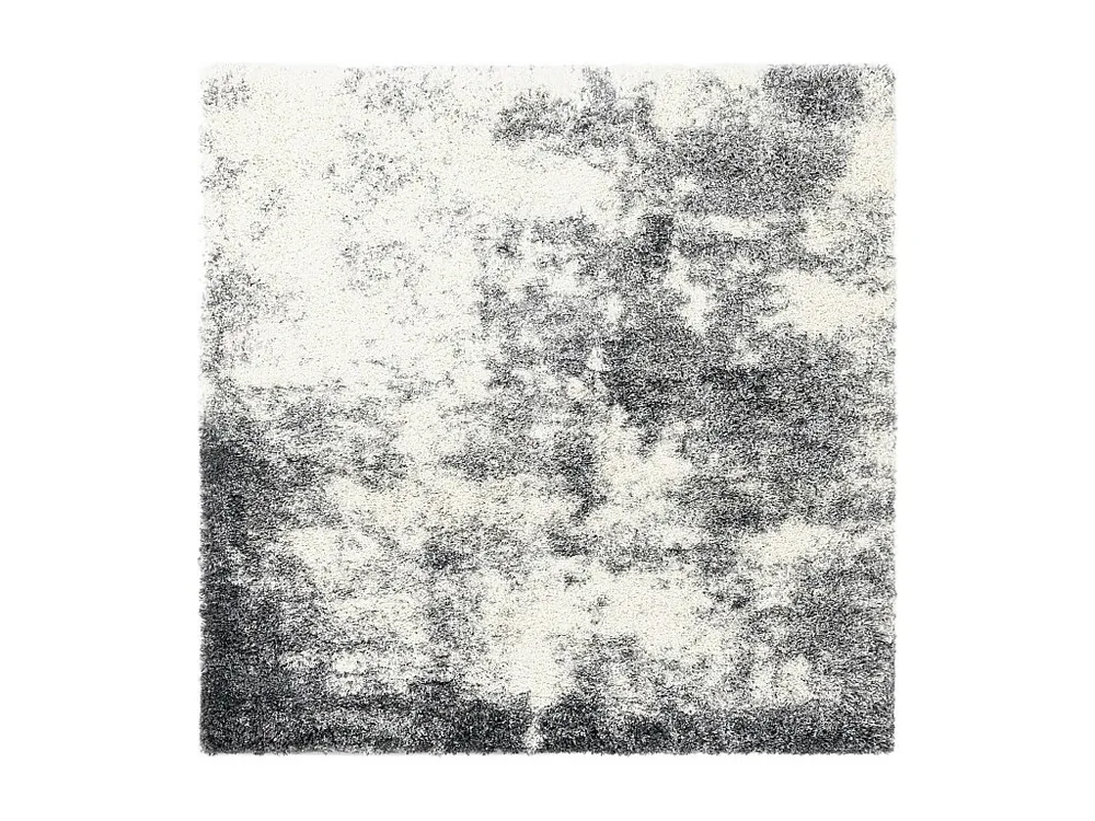Hoogpolig tapijt 185x185 Ecru - SteenGrijs Lachen Haze
