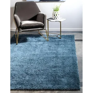 Hoogpolig tapijt 244x160 Blauw Luzern