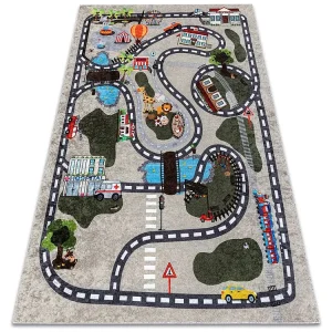 JUNIOR 51803.804 tapijt wasbaar Stad dieren voor kinderen antislip - b 140x190 cm