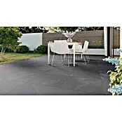 Keramische tegel Leisteen Zwart - Keramiek, l x b x d: 60 x 60 x 4 cm, Zwart