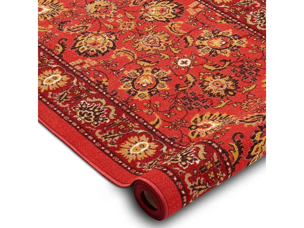Loper antislip TRADYCJA Traditie rood gom 110cm 110x280 cm