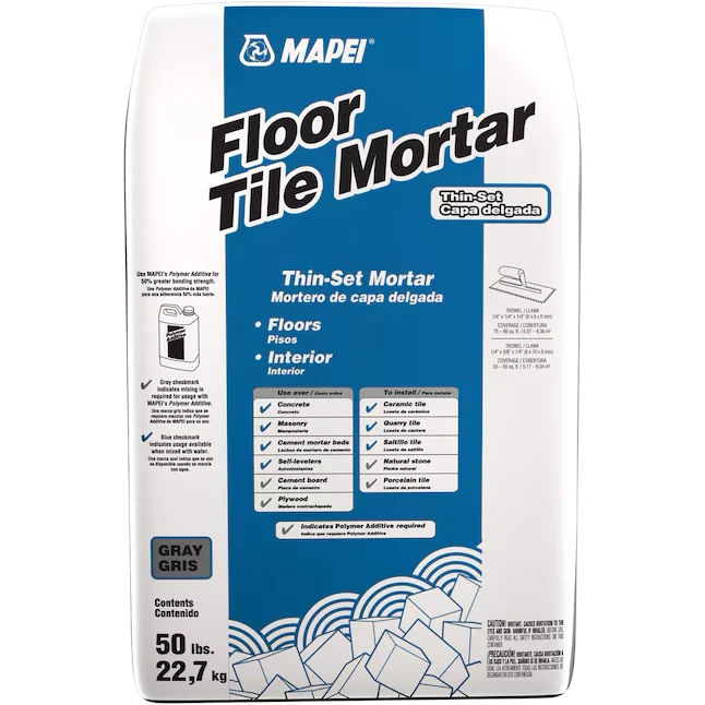MAPEI Floor Tile Grauw Thinset Tile Mortar (50-lb)