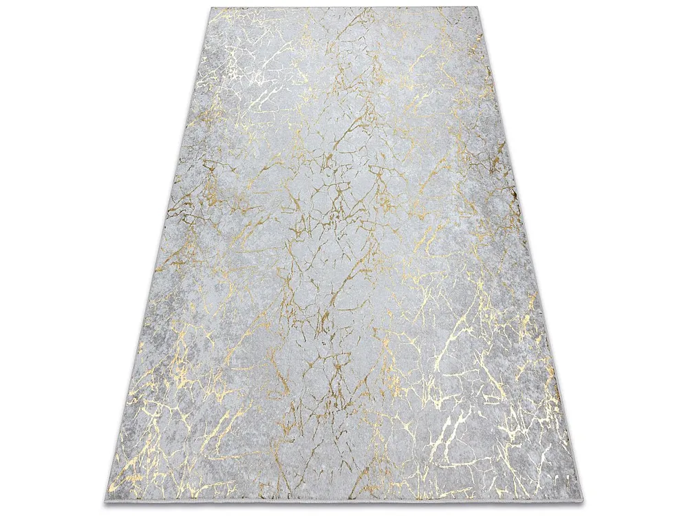 MIRO 11111.2108 tapijt wasbaar marmer, glamour antislip - creme / goud 160x220 cm