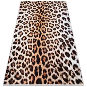 MIRO 51568.804 tapijt wasbaar Luipaardpatroon antislip - creme / bruin 140x190 cm