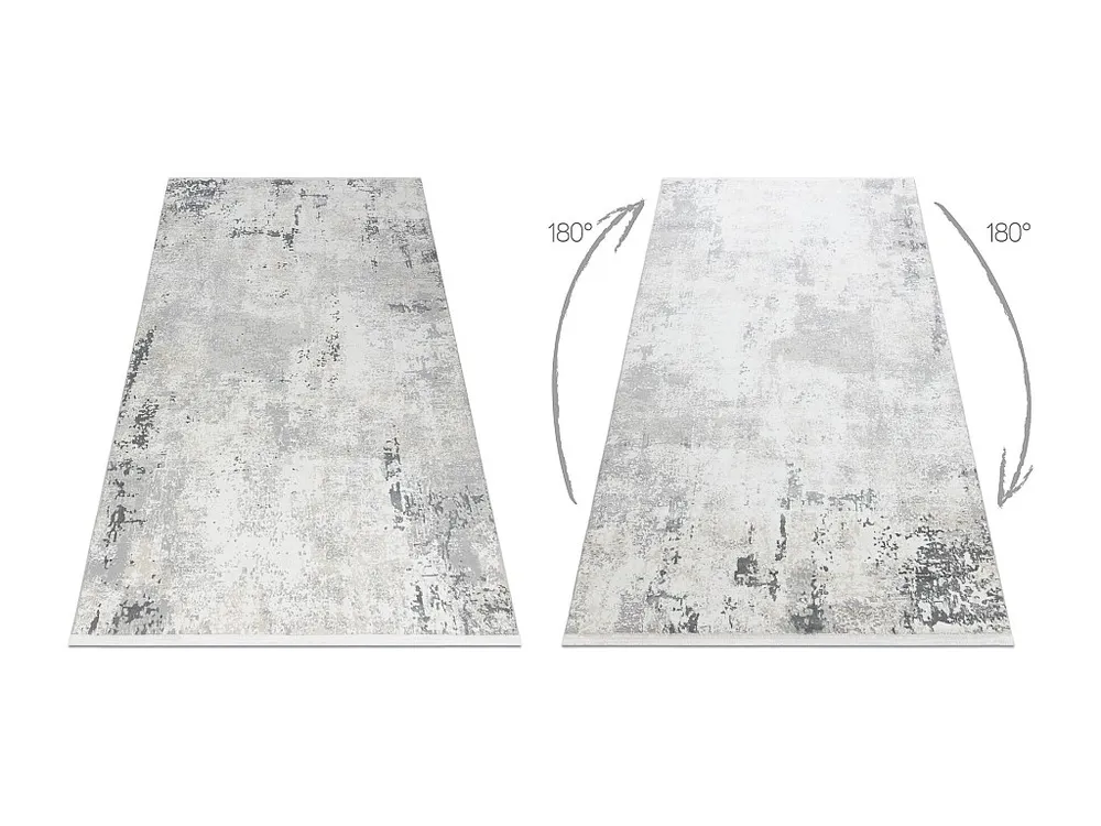 Modern tapijt DUKE 51378 crème / grijs - Beton, steen gestructureerd, 160x220 cm