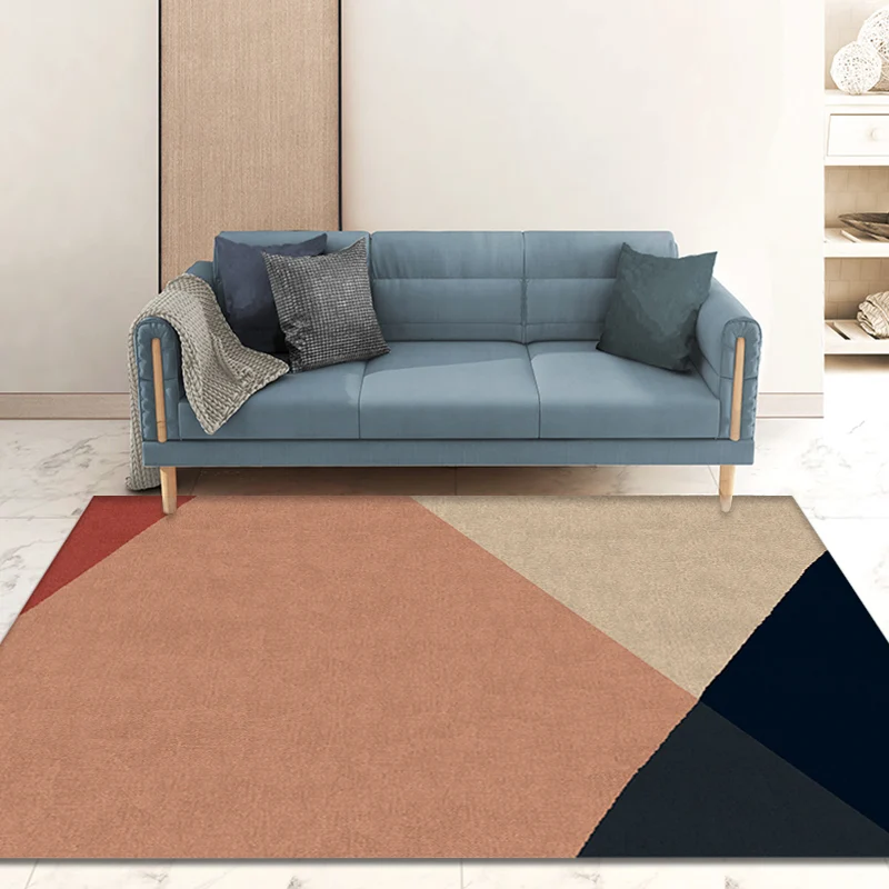 Modernisme Colorblock Geometrisch Patroon Tapijt Veelkleurig Polypropyleen Tapijt Antislip Huisdiervriendelijk Wasbaar Vlo...