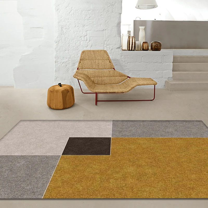 Modernisme Colorblock Geometrisch Patroon Tapijt Veelkleurig Polypropyleen Tapijt Antislip Huisdiervriendelijk Wasbaar Vlo...