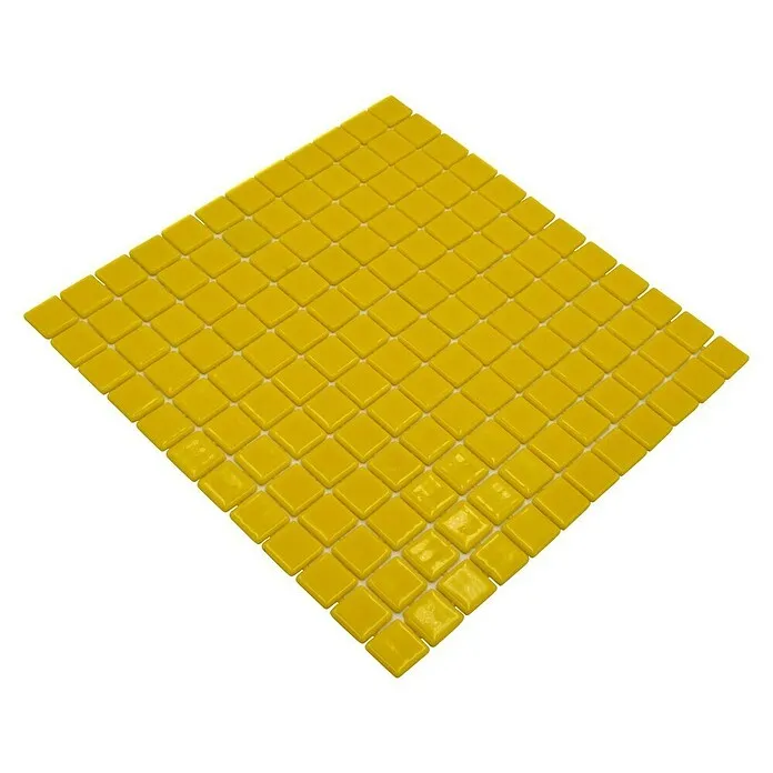 Mozaïektegel vierkant Eco VP25801PUR - 31,6 x 31,6 cm, Geel, Glanzend