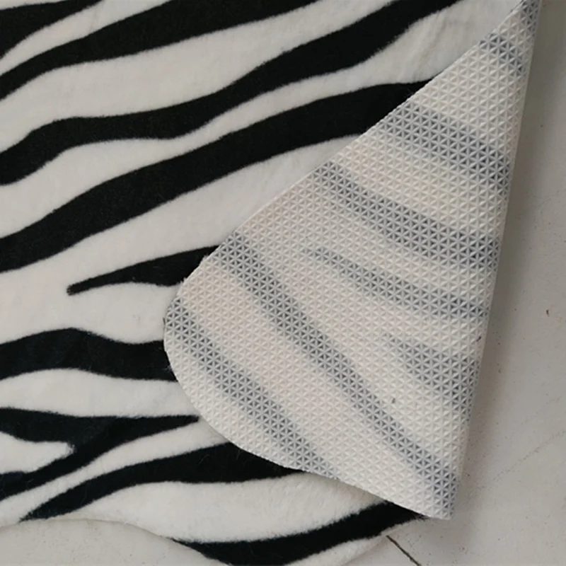 Onregelmatig vloerkleed met dierenhuidprint Meerkleurig Eenvoud Vloerkleed Synthetisch Vlekbestendig Eenvoudig te onderhou...