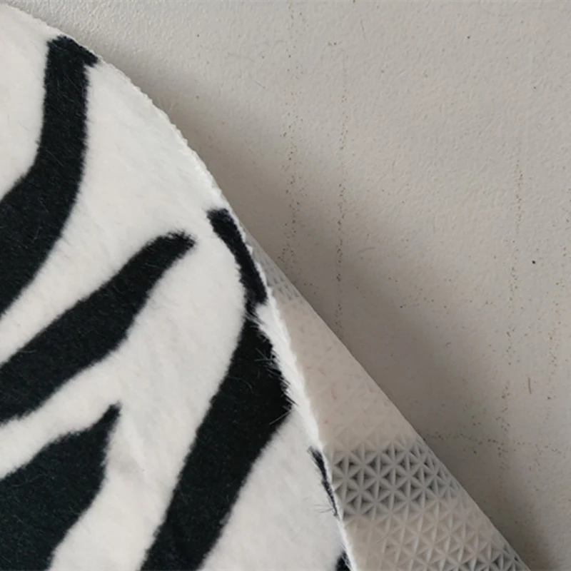 Onregelmatig vloerkleed met dierenhuidprint Meerkleurig Eenvoud Vloerkleed Synthetisch Vlekbestendig Eenvoudig te onderhou...