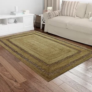 Opengewerkt gevlochten tapijt van 100% jute - 160 x 230 cm - Naturel - JARAVI