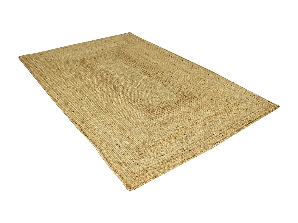 Rechthoekig tapijt 100% gevlochten jute - 160 x 230 cm - Naturel - JAYA