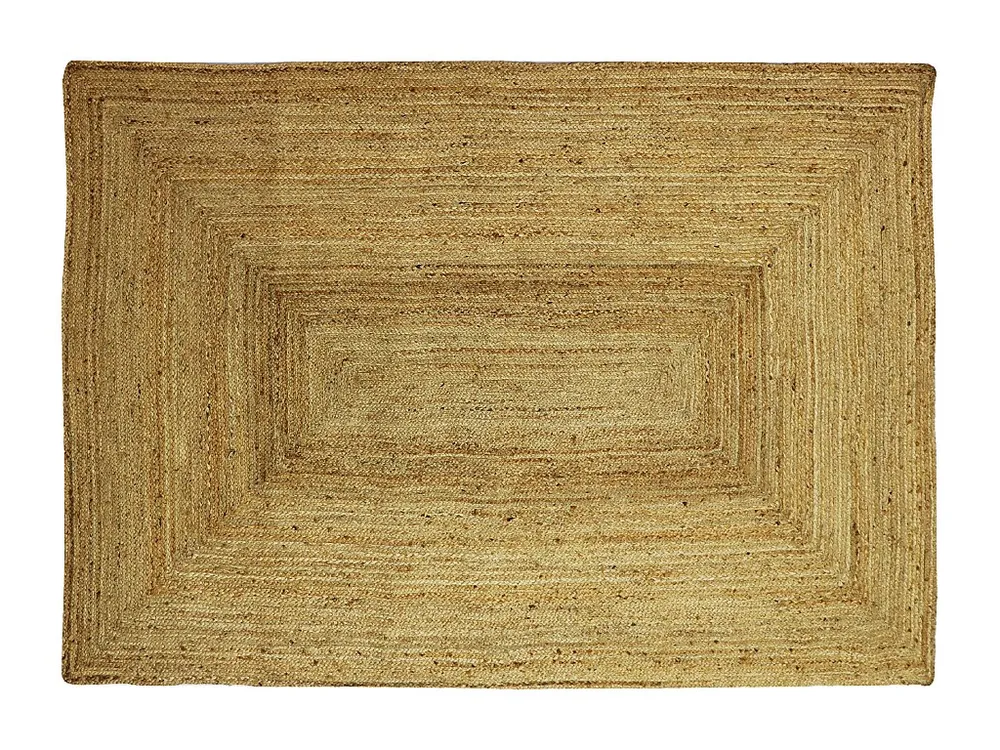 Rechthoekig tapijt 100% gevlochten jute - 160 x 230 cm - Naturel - JAYA