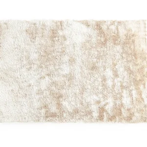 Shaggy langpolig, weelderig vloerkleed - 140 x 200 cm - Beige - DOLCE