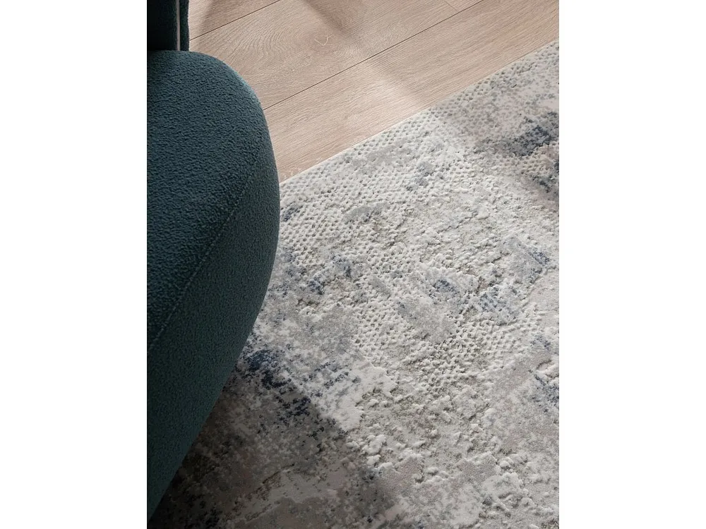 Tapijt 160x160 Blauw Davos Excellence