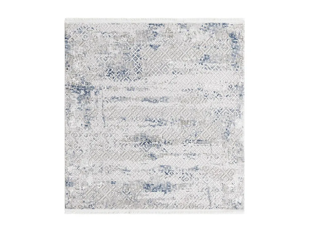 Tapijt 160x160 Blauw Davos Fusion