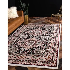 Tapijt 180x119 Zwart Gharajeh