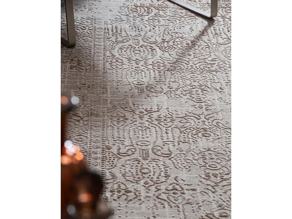 Tapijt 185x185 Crème wit Bern Shimmer