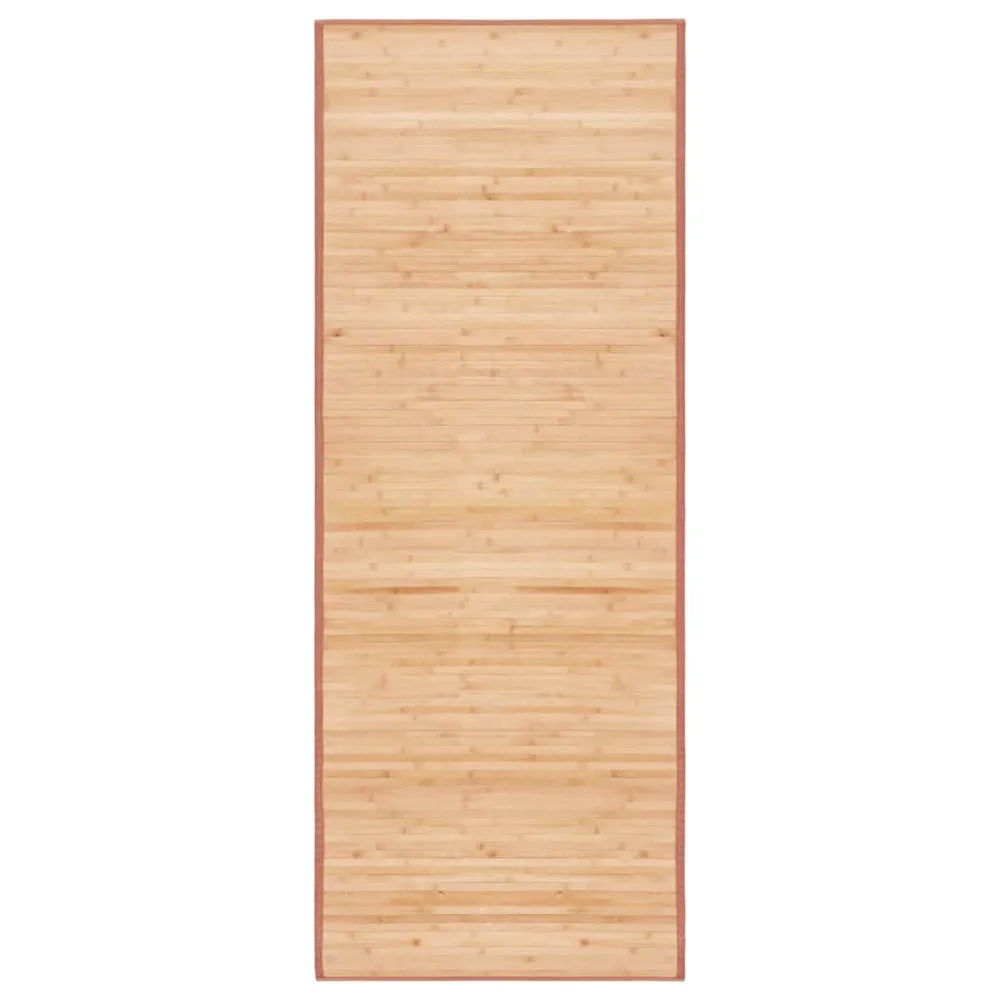 Tapijt 80x200 cm bamboe bruin