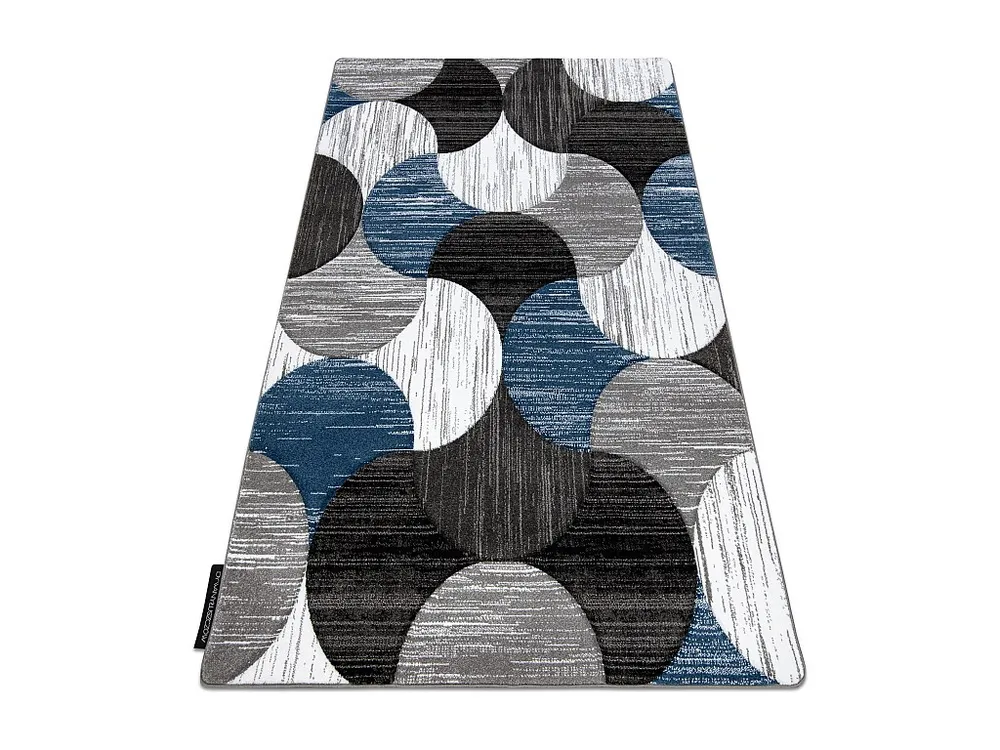 Tapijt ALTER Geo Schelpen blauw 200x290 cm