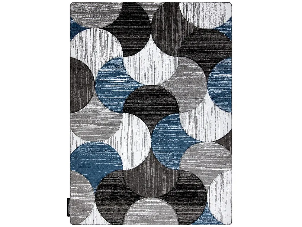Tapijt ALTER Geo Schelpen blauw 200x290 cm
