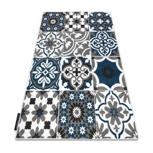 Tapijt ALTER Porto Bloemen , blauw 200x290 cm