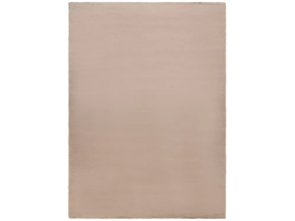 Tapijt BUNNY taupe natuurtint IMITATIE konijnenvacht 60x100 cm