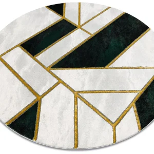Tapijt EMERALD exclusief 1015 cirkel - glamour, stijlvol marmer, geome cercle 120 cm