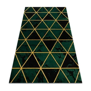 Tapijt EMERALD exclusief 1020 glamour, stijlvol marmer, driehoeken fle 140x190 cm