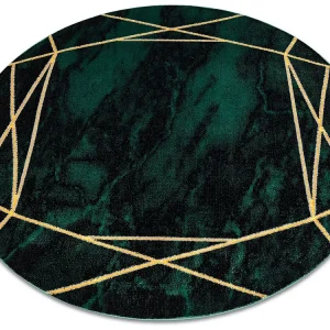 Tapijt EMERALD exclusief 1022 cirkel - glamour, stijlvol marmer, geome cercle 160 cm