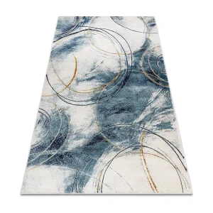 Tapijt EMERALD exclusief A0087 glamour, stijlvol cirkels blauw / goud 140x190 cm